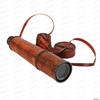 32'' Ship Captain Brass Handmade Telescope with Spy Glass & Leather Case.