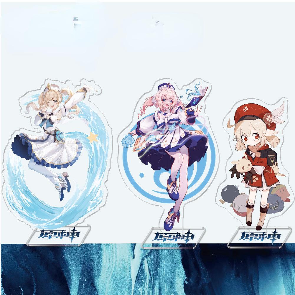 Anime Game Genshin Impact Peripheral Acrylic Cosplay Character Hero Theme Stand Acrylic Figure Stand Model Plate Desk Decor Ornament Gift