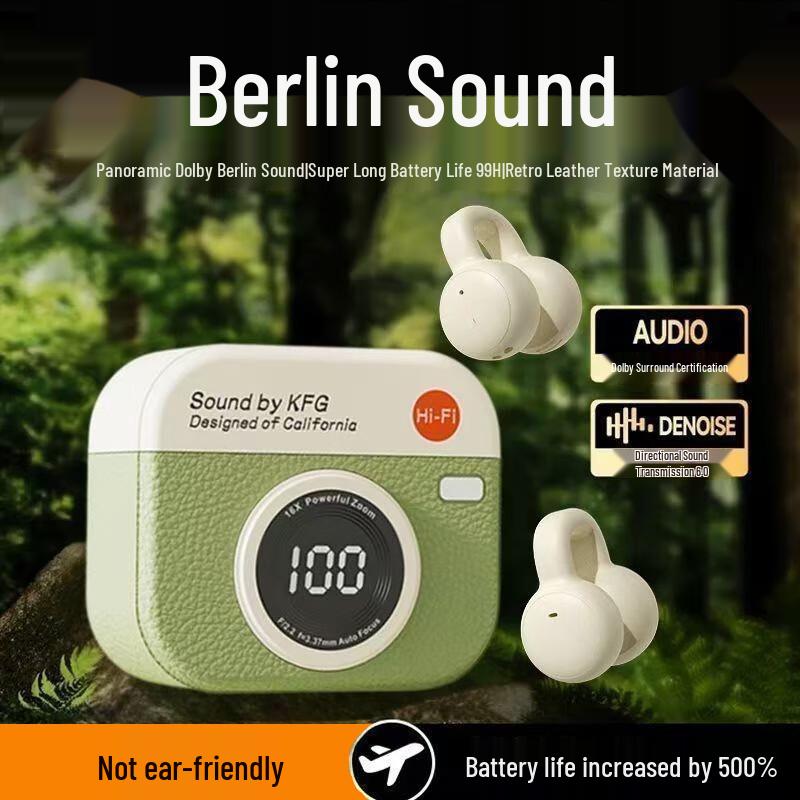 Q87 Ретро Клипсы True Wireless Bluetooth Наушники для Спорта и Бега