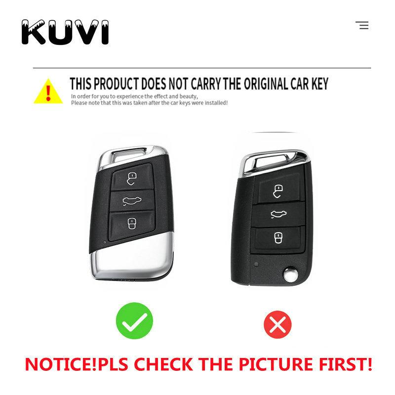 Гальванизированный чехол для автомобильного ключа TPU для VW Volkswagen Magotan Passat B8 Skoda Superb Kodiaq A7 Smart Remote Fob Protector Case