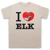 I Love Elk Animal Rights Lover Save Animals Anti Hunt Unisexs Unisexs Tshirt