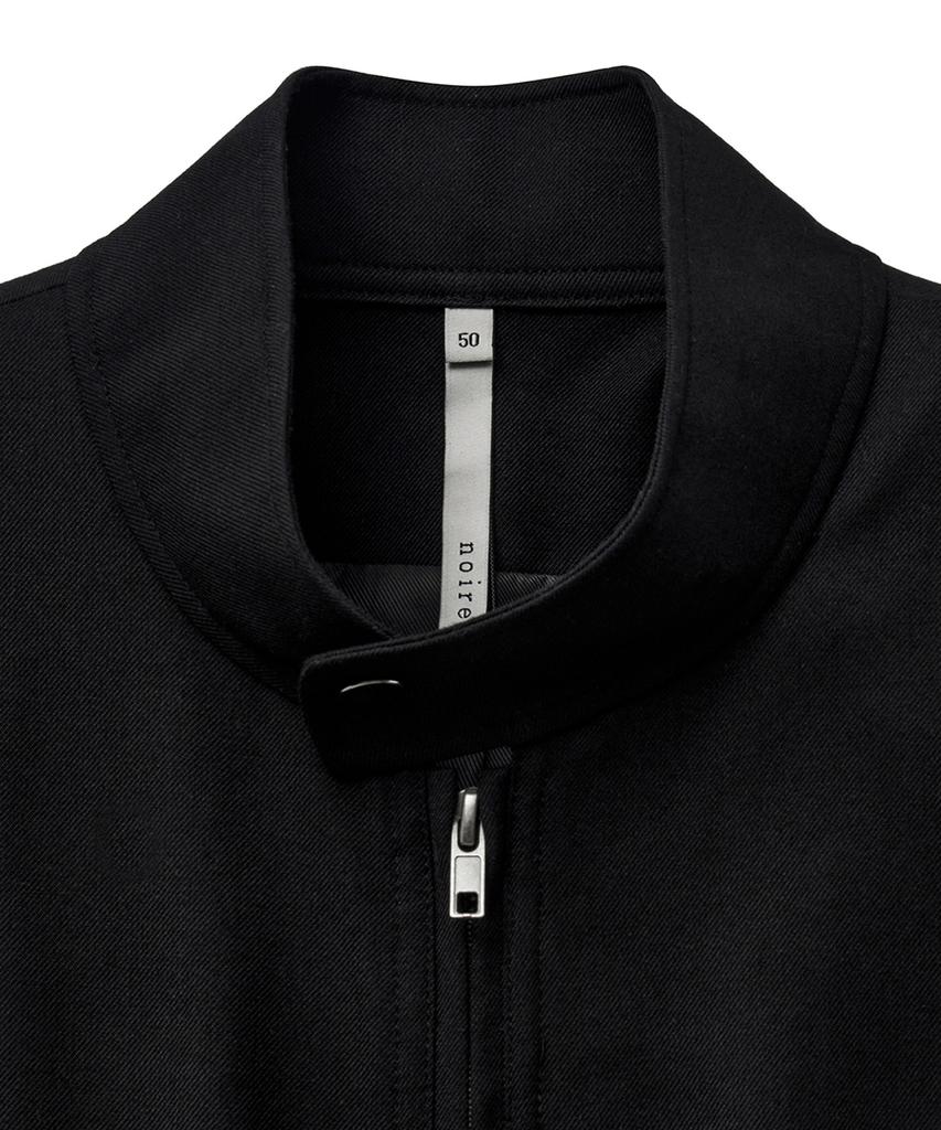 Черная Оверсайз Шерстяная Куртка Харрингтон (черный)