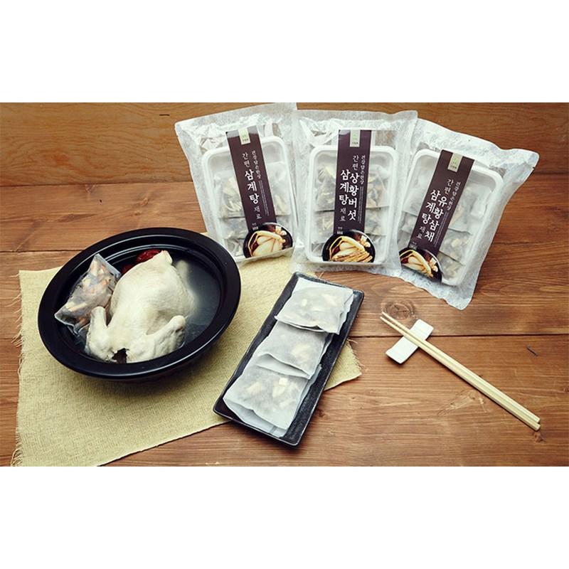 Jayeonae Easy Samgyetang Ingredients 3p, 60g, 3 Pieces
