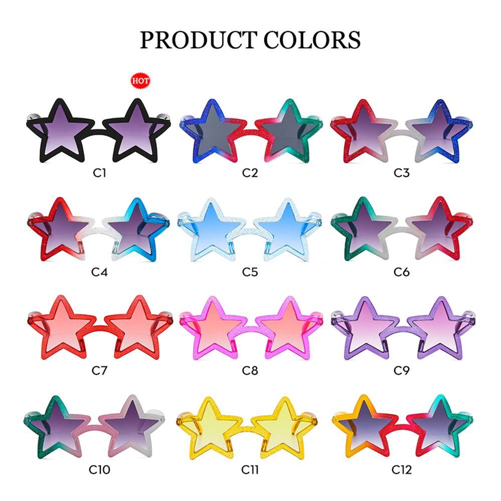 New Design Star Shape Sunglasses for Women Shining Sun Glasses Fashion Unique Pentagram Glasses Summer Beach Party Eyewear