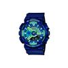 CASIO Men Liquid Crystal / Analog Dual Display Series Blue Watch GA-110MC-2A (Unisex) Japanese Korean Watches GA 110MC 2A