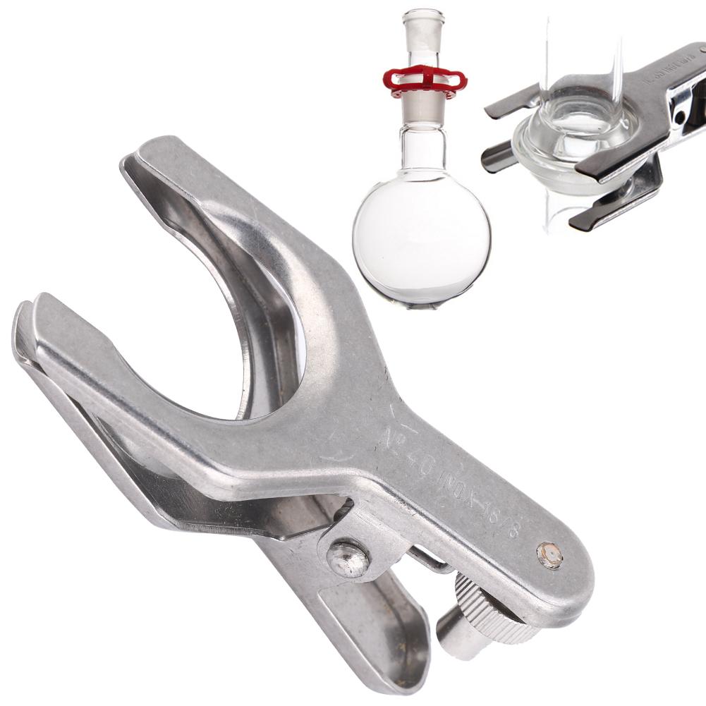 Лабораторный зажим из нержавеющей стали, зажим для стеклянного шарика, лабораторные инструменты