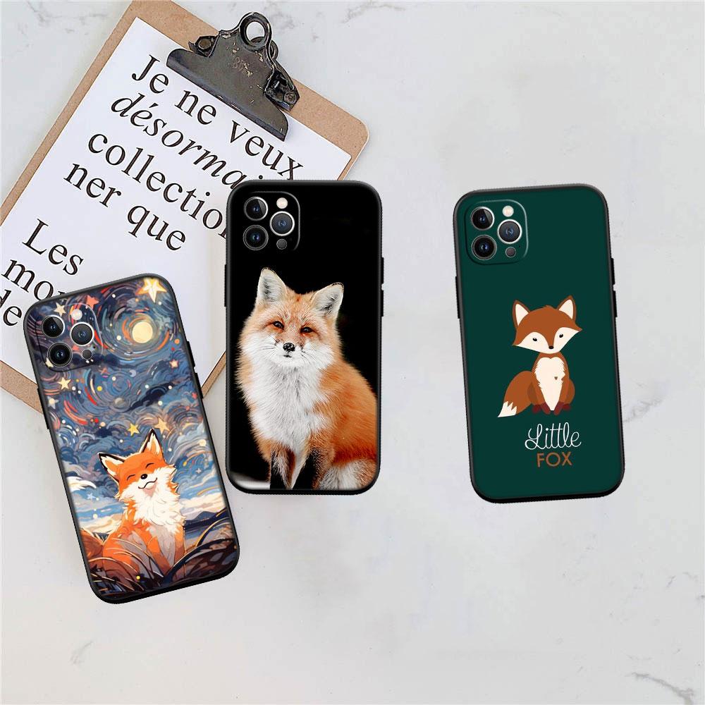 AQ53 Fox funny Art Soft Shell Phone Case for Redmi Note 13 14 Pro+ Plus A3 A3X 13X 13C 13R 14S 14C 14R