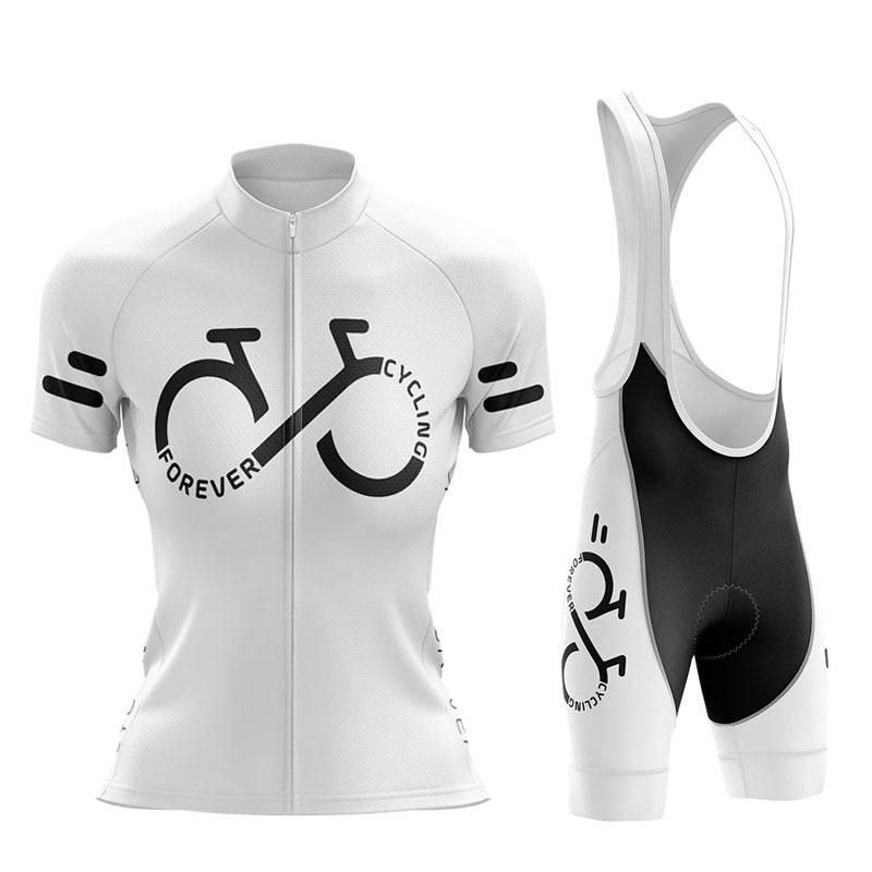 Команда Forever Cycling Женская велосипедная одежда Летний комплект с коротким рукавом Велосипедная майка Одежда для горного велосипеда Maillot Ciclismo Mujer