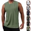 Men's Summer Sports Vest Sleeveless Loose T-shirt Thin Quick-drying Fitness Vest