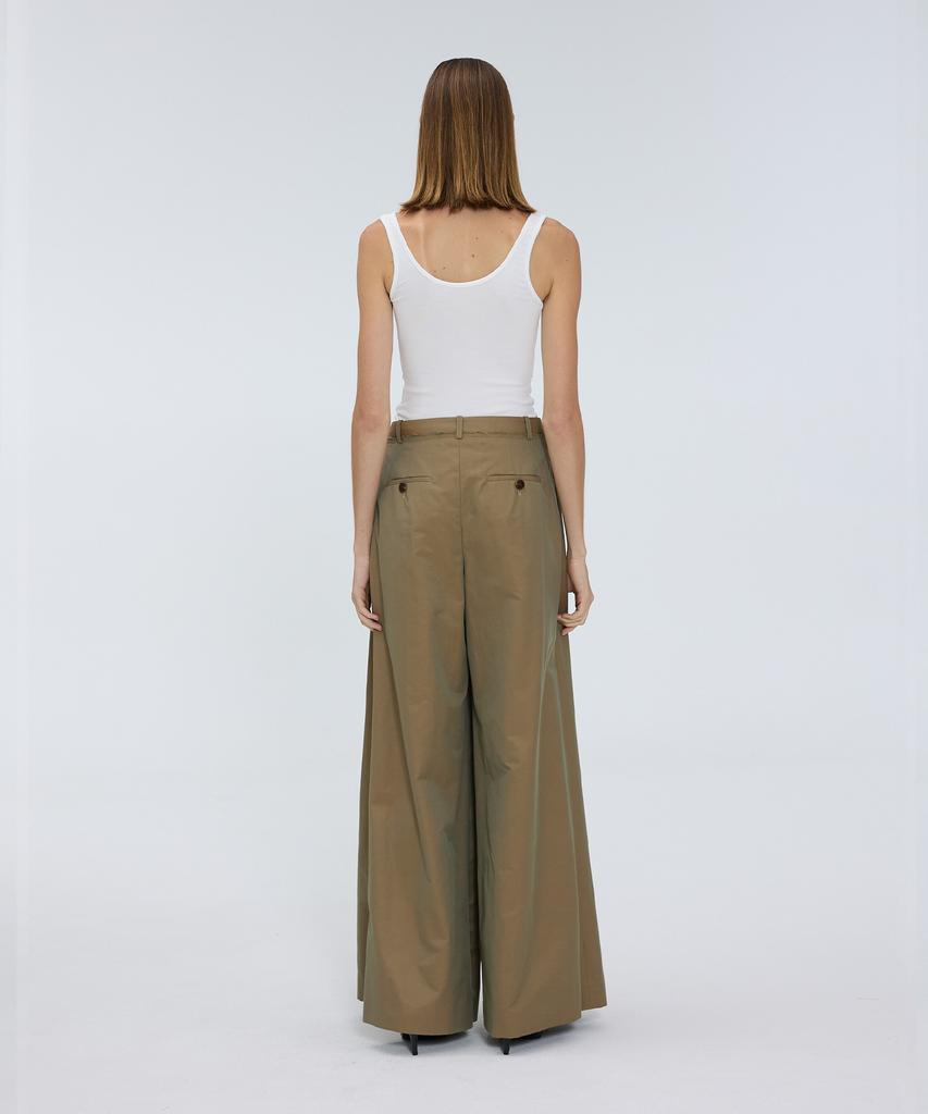 Meuameu Wide Pin Tuck Pants