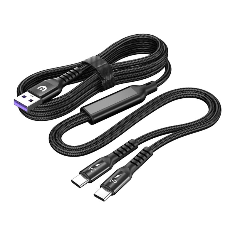 Двойной разветвитель USB C Кабель для зарядки Питание 2 устройств USB C Мульти USB Тип C USB на двойной Тип C 6A Кабель для зарядки