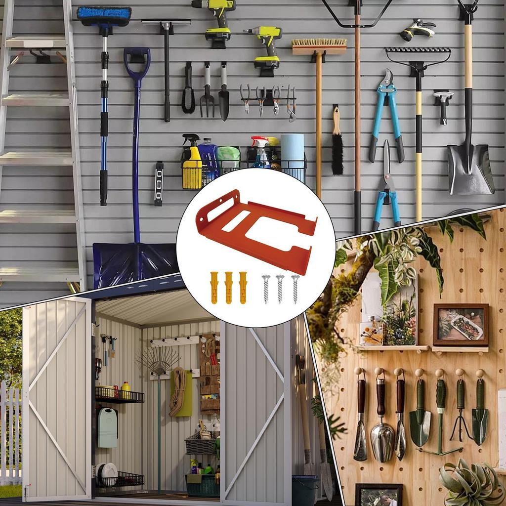 Weedeater Rack Utility Hooks For Garage Tool Organizers And Storage Wall Mounted Organization Holder Rack For Utility Closets