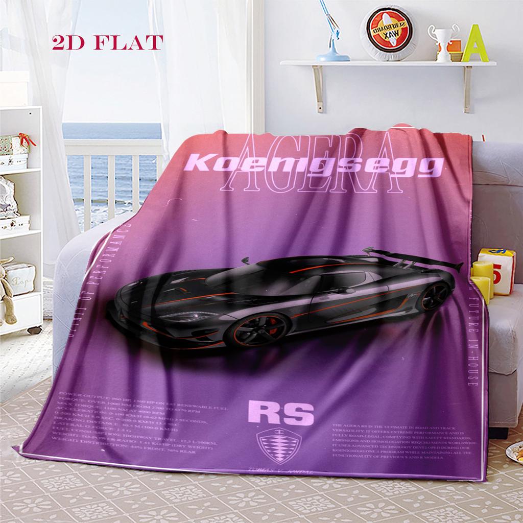 Koenigsegg Jesko: Supercar Elegance blanket Soft and comfortable Camping trip Air conditioning blanket Machine washable Office rest blanket