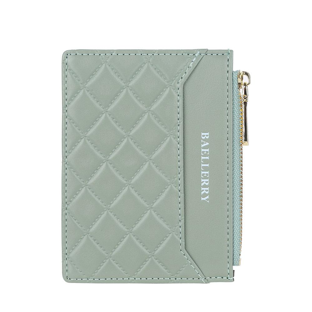 Baellerry Женские модные кошельки на молнии ярких цветов, тонкий держатель для карт, кошелек из искусственной кожи