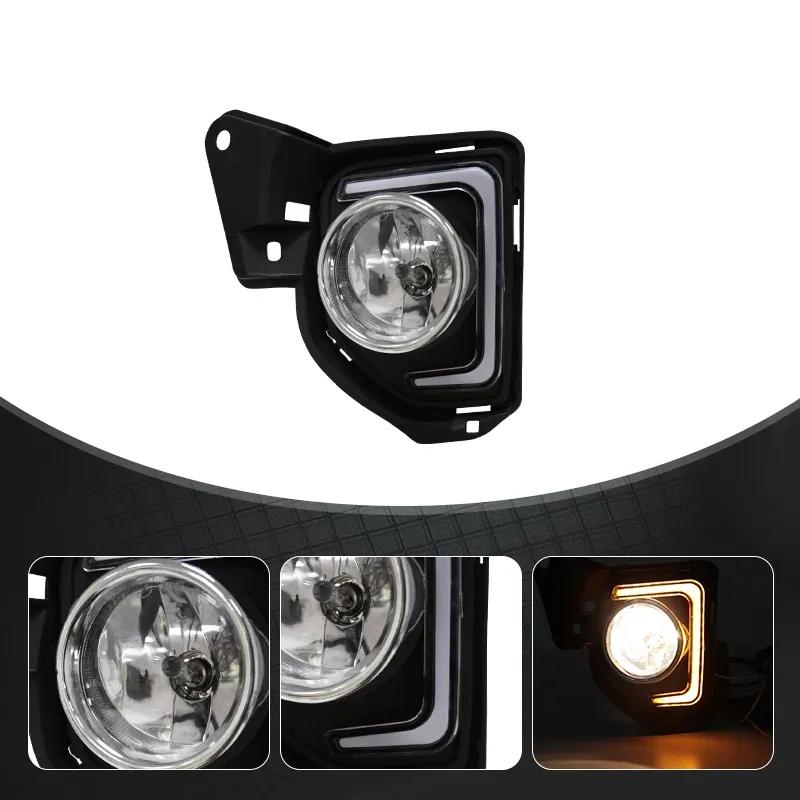 Светодиодный блок противотуманной фары для TOYOTA HIACE COMMUTER 2014 2015 2016 Дневные ходовые огни Провода Переключатель Поворотный сигнал ДХО Дневные ходовые огни 12В