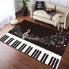 Music Note Carpet for Living Room Bedroom Hallway Balcony Entrance Doormat Floor Mat Large Soft Anti-slip Area Rug Home Decor