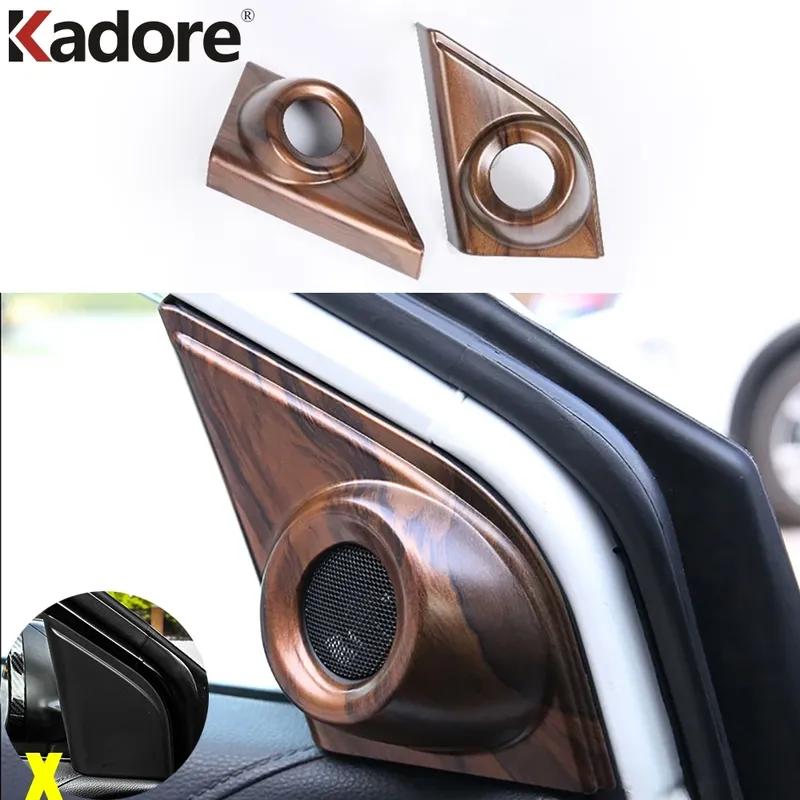 Car Front Inner Door A Pillar Speaker Cover Trim For Honda CRV CR-V 2017- Carbon Fiber Interior Accessories