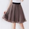 Модная тюлевая юбка, плиссированные юбки-пачки, женская юбка в стиле Лолиты, юбка миди для подружек невесты