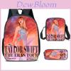 Детский школьный рюкзак Taylor Swift, дышащий, милый, с цветочным принтом D6taylor Swift Набор 01