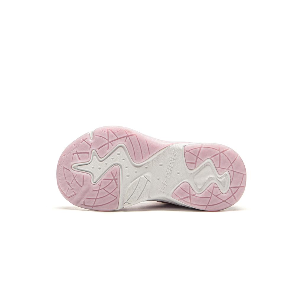 Li Ning Kids Color Block Letter Low Top Casual Shoes Kids sneakers Pink YKNU072-2