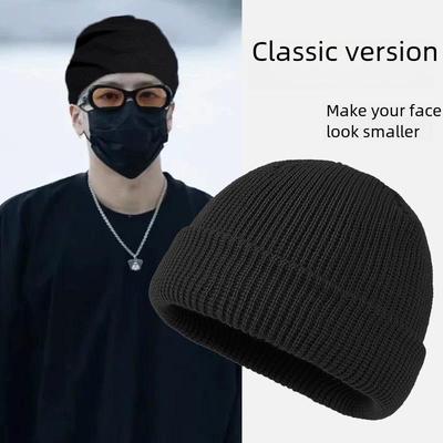 Вязаная шерстяная шапка унисекс в стиле Ван Цзяэр для большой окружности головы - теплая и стильная для осени и зимы