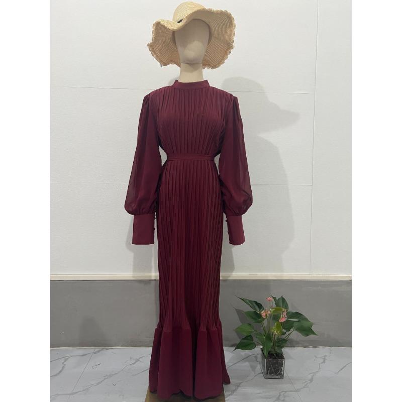 Европейский и американский темперамент легкий зрелый стиль женское весеннее новое платье длинная плиссированная юбка