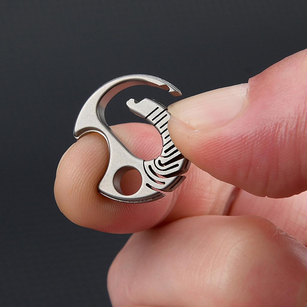 Брелоки с быстросъемными карабинами, пружинное кольцо для ключей, титановый карабин для ключей, открывалки для бутылок, карабин-клипса