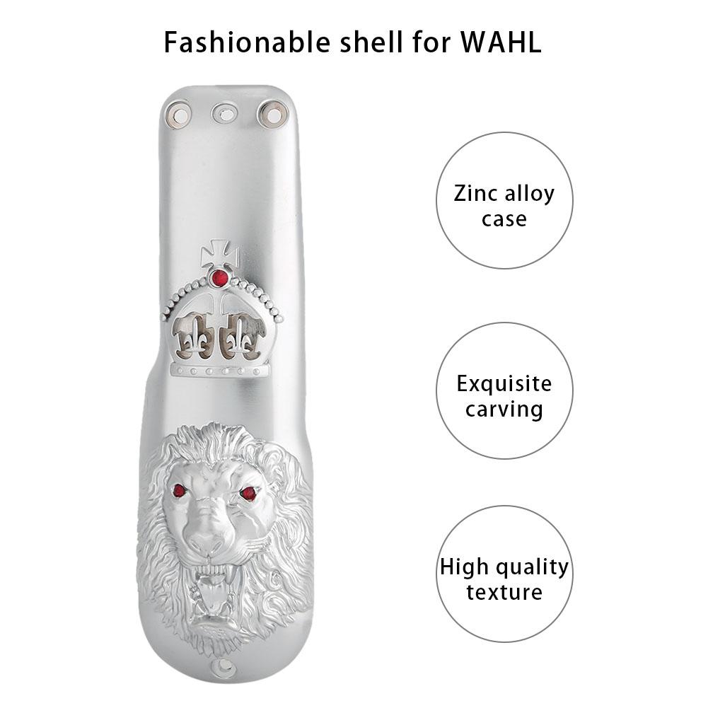 Профессиональная машинка для стрижки волос Передняя крышка Электрическая машинка для стрижки Триммер Корпус Защитный кожух для WAHLAnimal Головка Серебристый