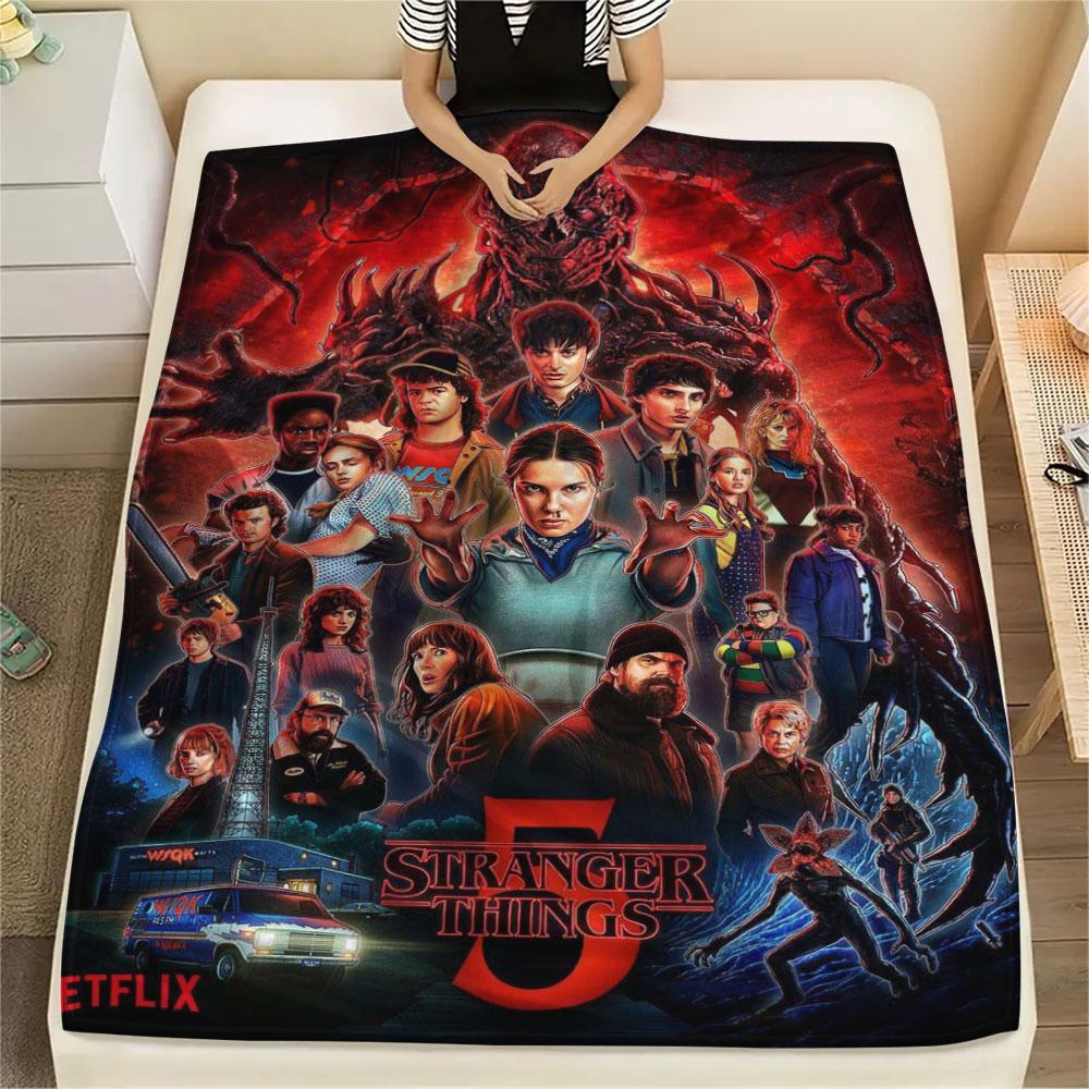 Stranger Things Season Poster Blanket Soft And Comfortable Sofa Blanket Nap Blanket Sheet Office Rest Blanket