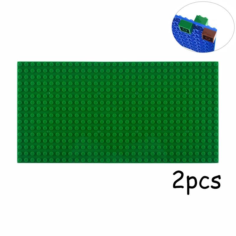 Двусторонняя опорная пластина в горошек 32x16 32x32, классические опорные плиты из маленьких кирпичей, строительные блоки, совместимые брендовые строительные детские игрушки