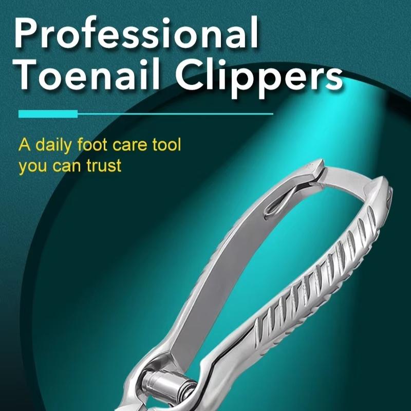 1Pc Anti-splash Nail Clippers for Thick or Ingrown Toenails Super Sharp Long Handle Nail Trimmer Cutter Professional Manicure Pedicure Tools Home Use