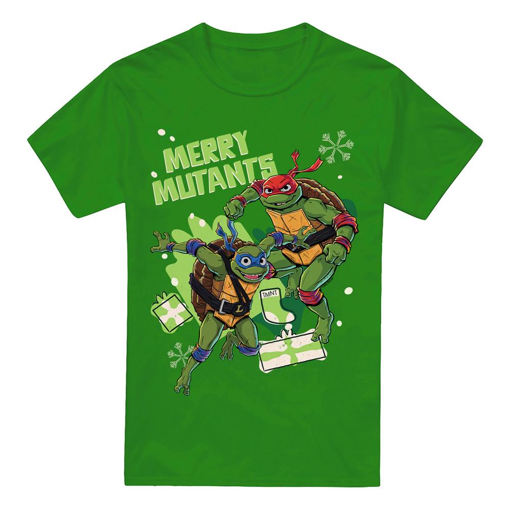 Teenage Mutant Ninja Turtles Mens Merry Mutants Christmas T-Shirt