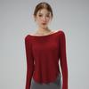 Женский кардиган-футболка для йоги на одно плечо, скрывающий фигуру, повседневная спортивная одежда для пилатеса.