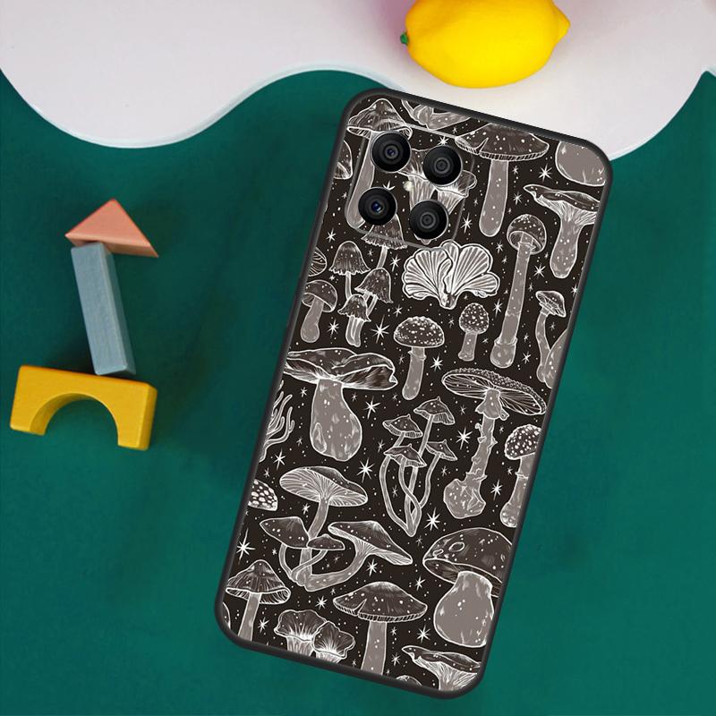 Коттеджкор Лягушка Гриб Луна Ведьминский Чехол Для Honor Magic 7 Pro 5 6 Lite Honor 200 Pro 50 70 90 X9a X8a X8 X9 X8b X9b X9c Обложка