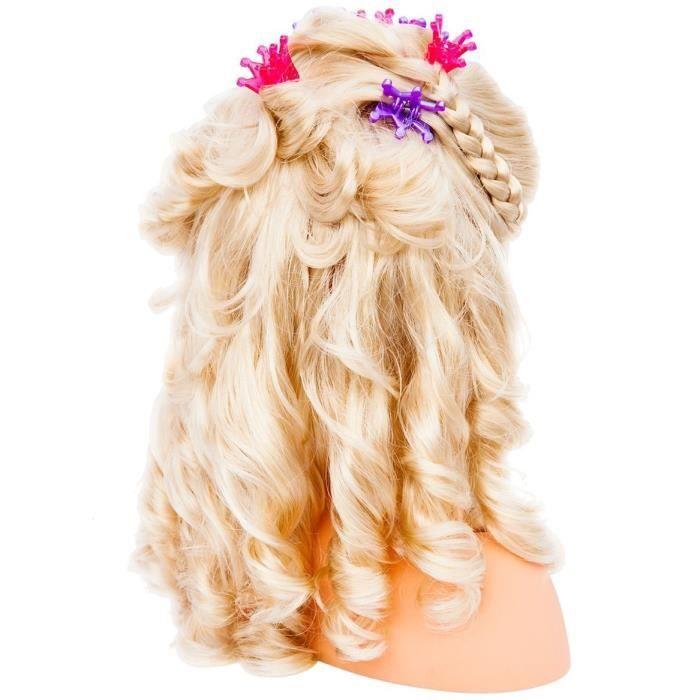 Jouet De Coiffure Et De Maquillage Pour Enfant - BAYER - Tête À Coiffer Super Model 27 Cm - Accessoires Inclus