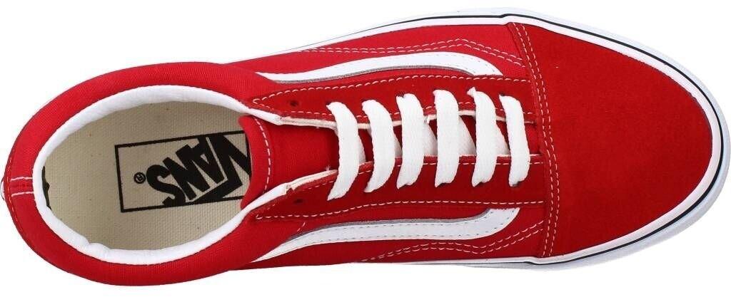 Кеды Vans Old Skool гоночный красный/настоящий белый