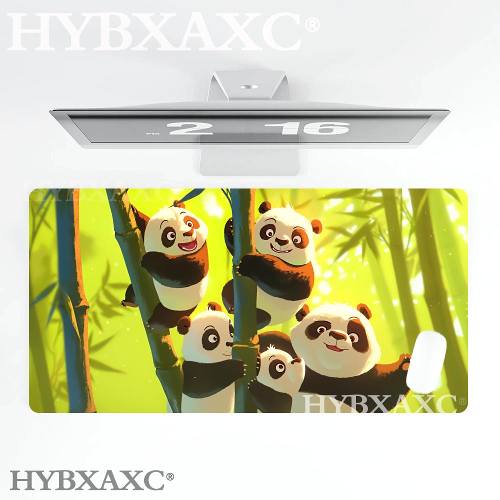 HYBXAXC Милая Коллекция Панды Набор Ковриков для Мыши Эстетичный Бамбуковый Лес Большой Игровой Коврик для Мыши для Офиса Любителей Панды