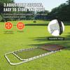 Folding Lacrosse Rebounder for Backyard, 3x8 Ft Volleyball Bounce Back Net, Pitchback Throwback Baseball Softball Return Training Screen, Adjustable