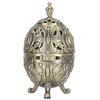 Vintage Incense Burner Holder Zinc Alloy Ornament Table Decoration Metal Craft Gift for Home Bedroom Office