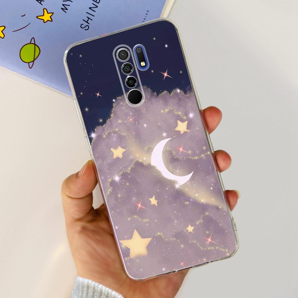 New For Xiaomi Redmi 9 Case Cute Cat Luxury Flower TPU Soft Silicone Clear Cover For Xiaomi Redmi 9 9A 9a 6.53"Bumper Phone Case