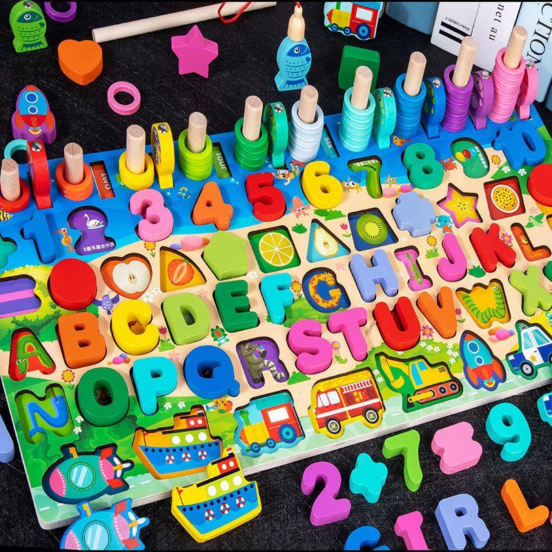 Child's early education puzzle1-23-6Year-Old Digital Cognitive Baby's Building Blocks Intelligence Development Boys and Girls Educational