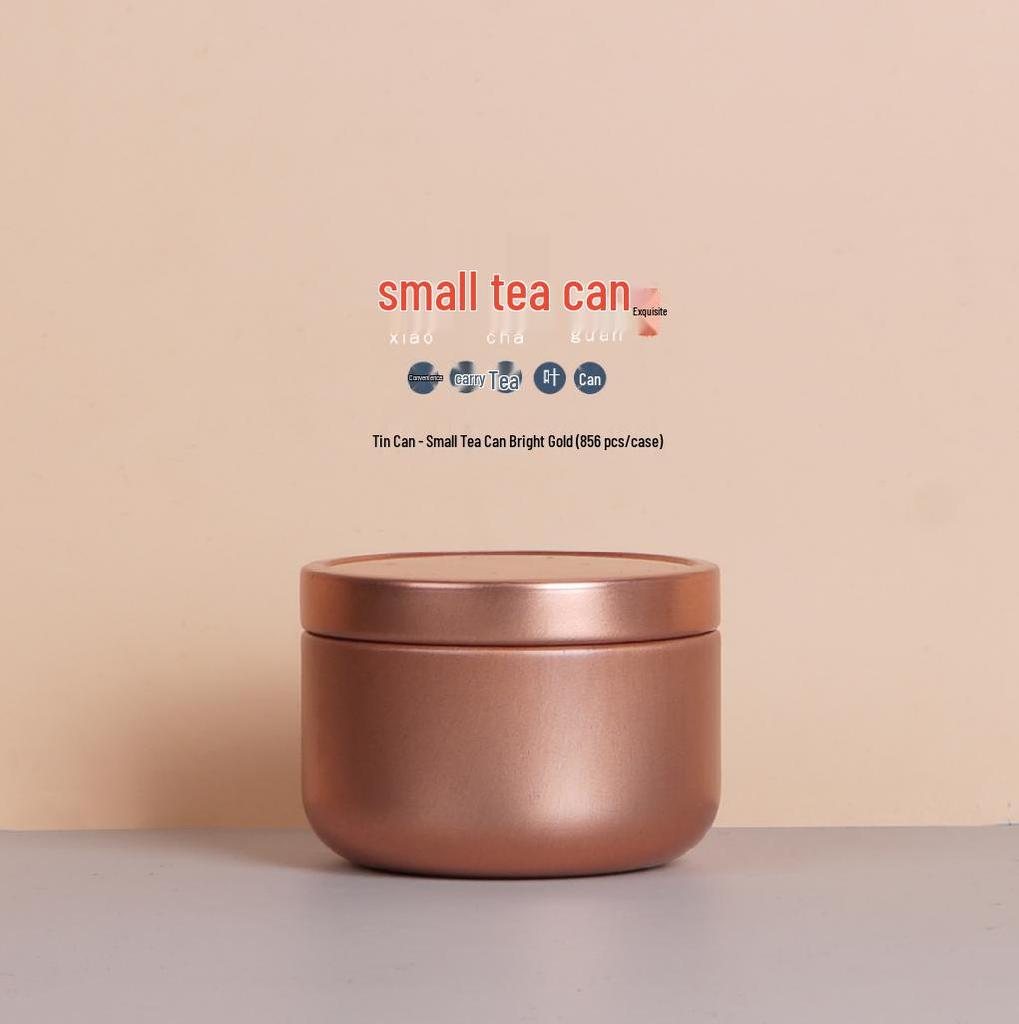 Customizable Mini Portable Tea Tin Set - Travel-Ready, Sealed & Empty