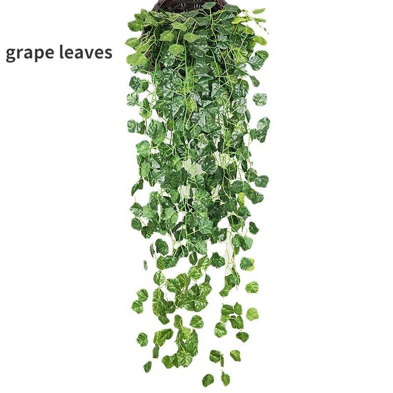 1 шт., искусственные растения, лозы, настенные висячие листья ротанга, ветки, домашний декор, пластиковые искусственные шелковые листья, растение плющ, открытый сад, свадебное украшение