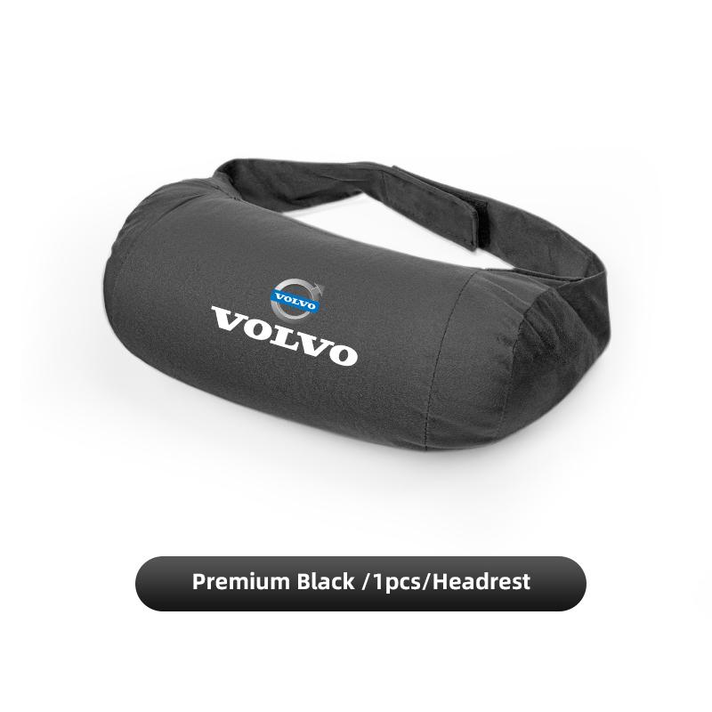 Volvo Car Headrest Support Cushion Suede Lumbar Pillow Accessories For 190h XC40 V70 XC XC60 XC90 V50 V90 R V40 SC60 S60 V60 C30