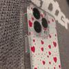 Светящийся чехол с принтом "Любовь" для iPhone 17 Pro Max 16 15 Pro 14 13 12 11 XR 17Air 16 Plus, прозрачный, силиконовый