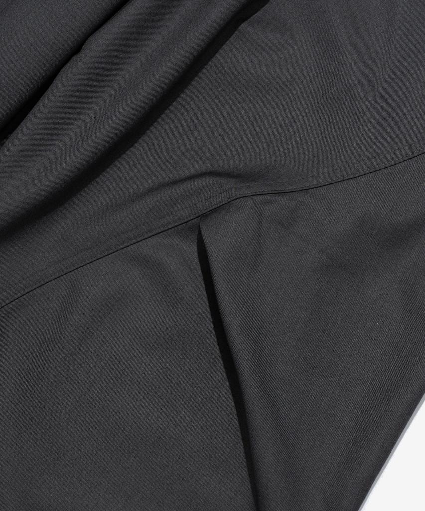 CARGOBROS Curved Wide Banding Slacks (Charcoal)