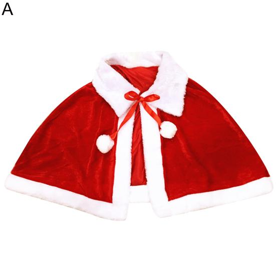 Рождественская накидка на шнуровке для фестиваля, легкая унисекс для детей и взрослых, рождественская рождественская шаль, милая нарядная одежда, создающая атмосферу