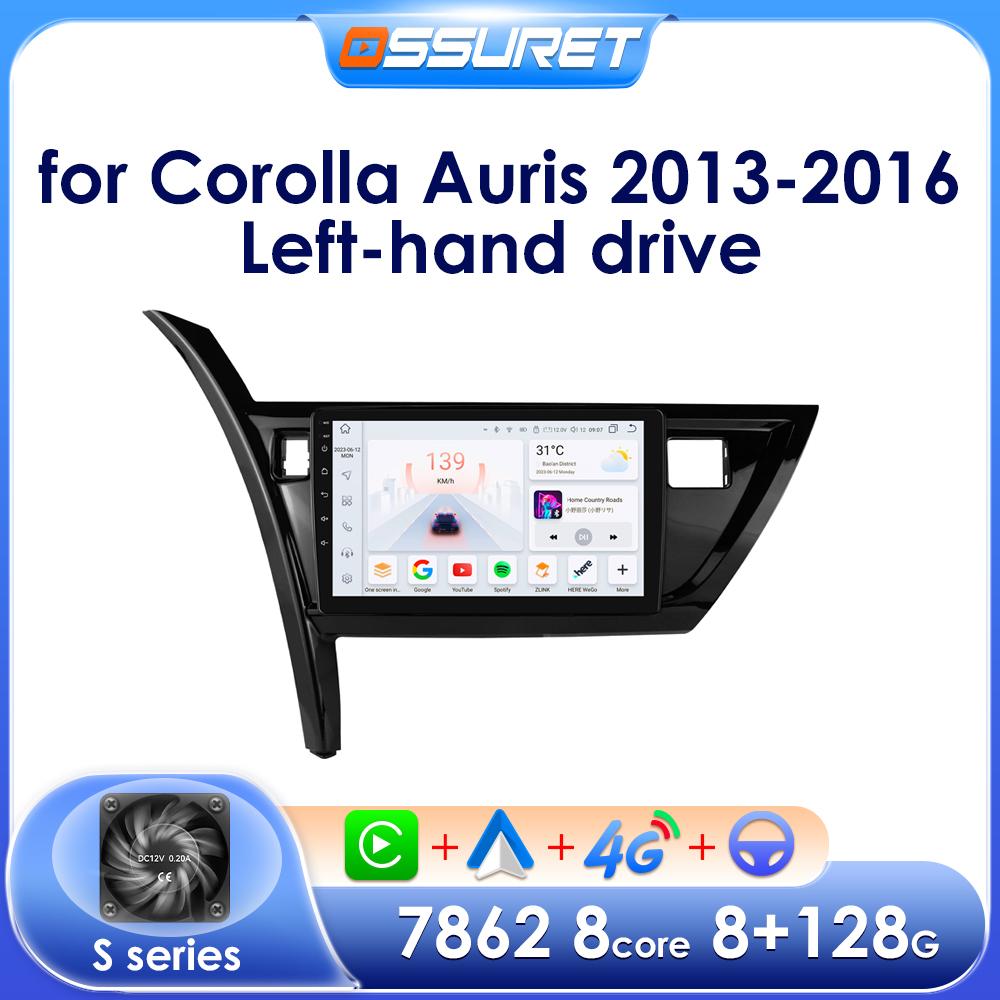 OSSURET Carplay 4G 10,1-дюймовая автомобильная интеллектуальная система Android автомобильное радио для Toyota Corolla Auris 2013 - 2016 GPS стерео интеллектуальный экран Bluetooth RDS