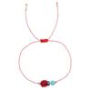 2025 Year of the Snake Lucky Red String Handmade Beaded Bracelet Set with Evil Eye for Couples