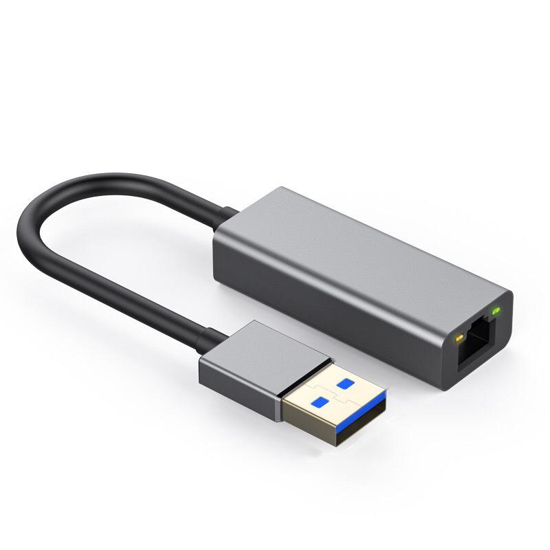 100-метровый гигабитный USB-адаптер Ethernet, USB в RJ45, без драйверов, с портом Type-C